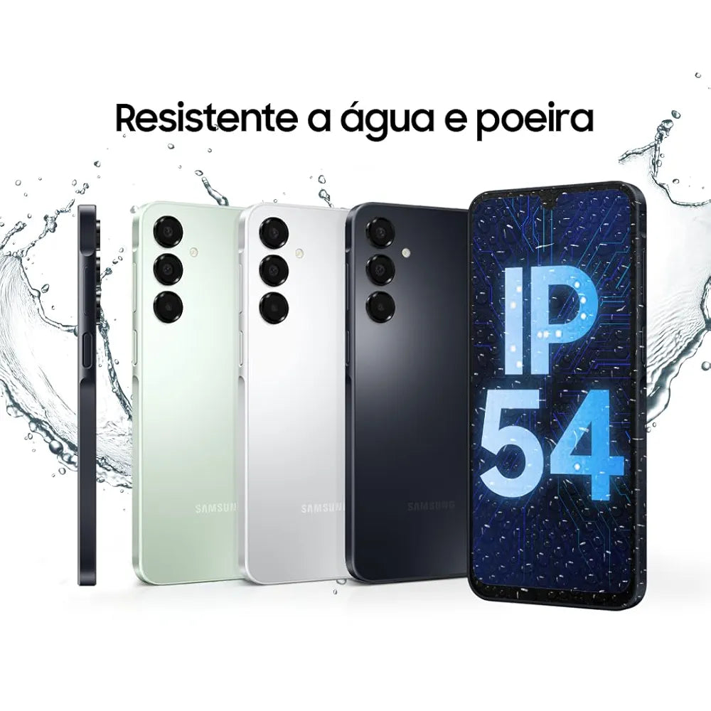 Celular Samsung Galaxy A16, 256GB + 8GB RAM, Câmera de até 50MP, Tela 6.7", NFC, IP54, Bateria 5000 mAh - Preto